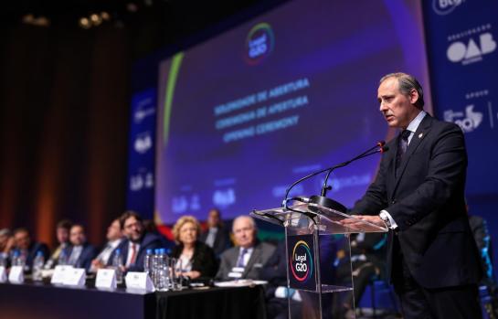 Eugenio Ribón, decano del ICAM, durante su participación en un encuentro del Legal G20_img