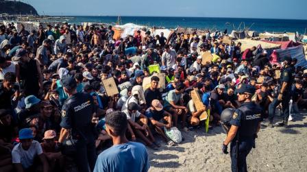 Desorden público por la crisis migratoria e invasión de Ceuta_img
